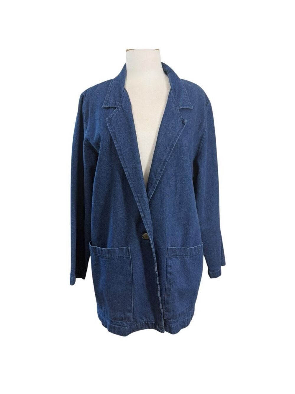 Vintage 1980’s Hunters Run Denim Jacket - Blue - Size S